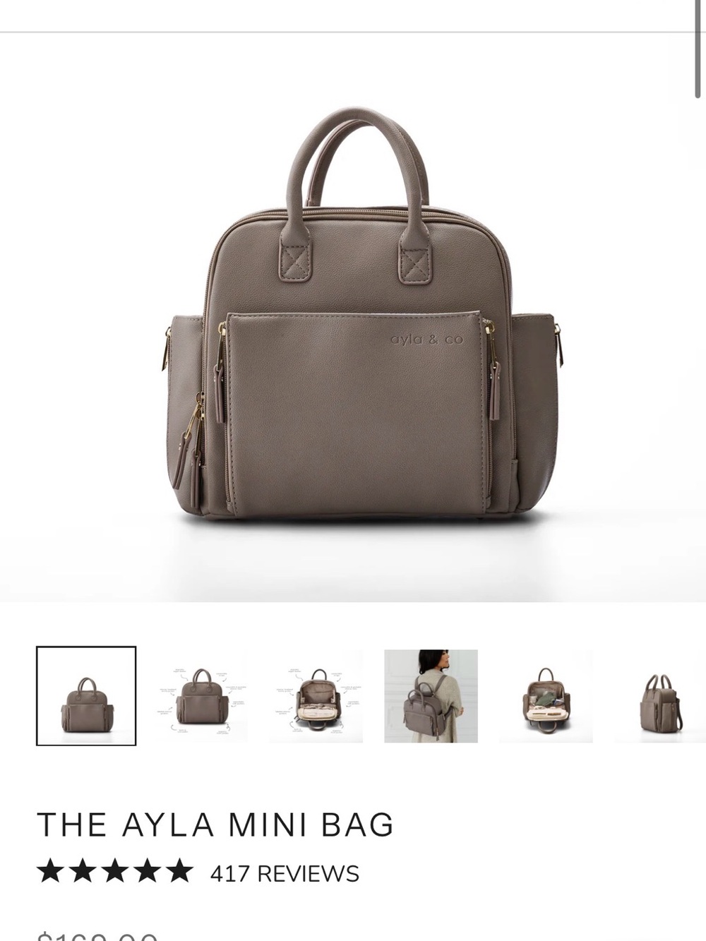 Ayla & Co Mini Diaper Bag